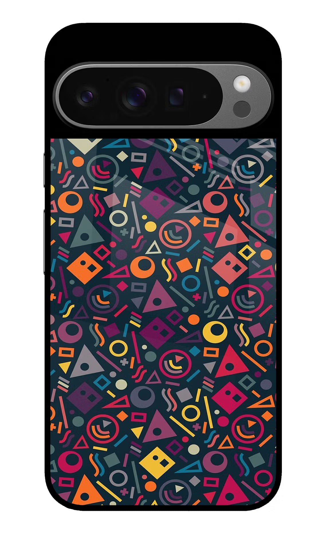 Geometric Abstract Google Pixel 9 Pro Glass Case Back Cover by Casekaro