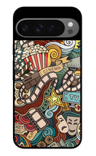 Cinema Abstract Google Pixel 9 Pro Glass Case