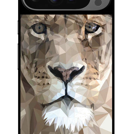 Lion Art Google Pixel 9 Pro Glass Case Back Cover by Casekaro