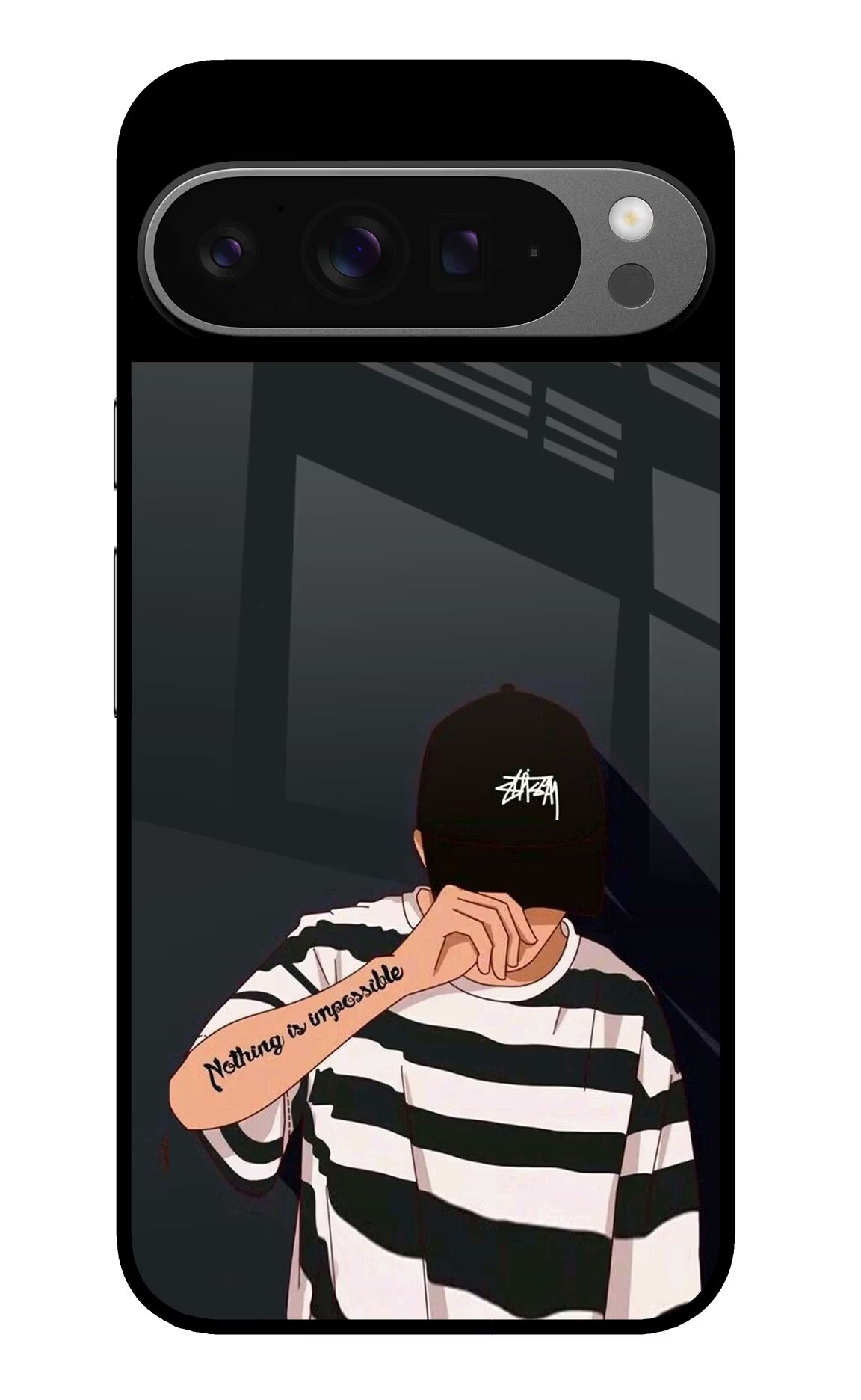 Aesthetic Boy Google Pixel 9 Pro Glass Case Back Cover by Casekaro