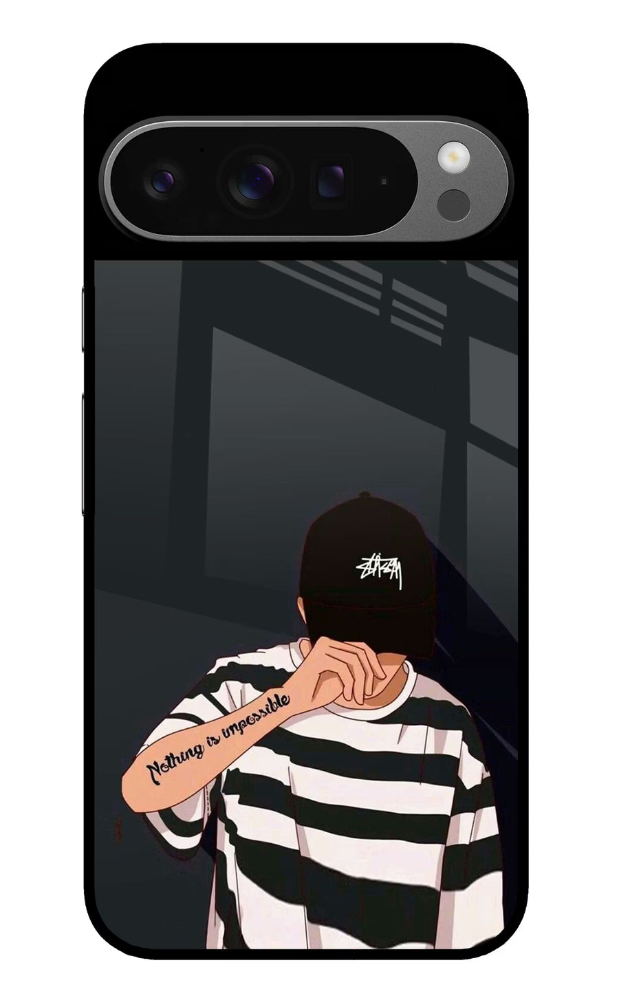 Aesthetic Boy Google Pixel 9 Pro Back Cover, Glass case