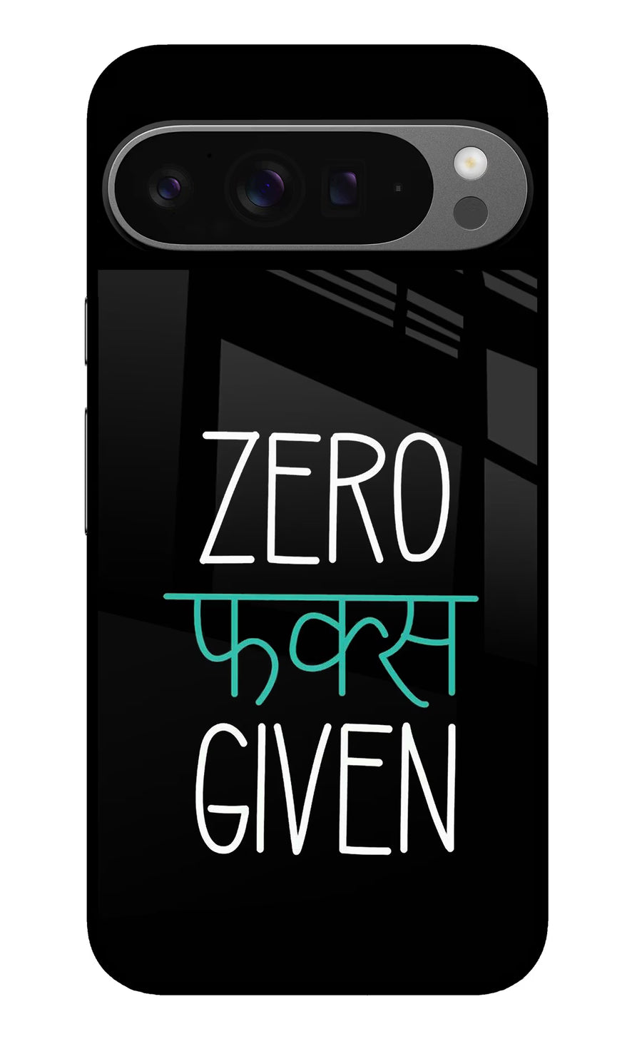 Zero Fucks Given Google Pixel 9 Pro Back Cover, Glass case
