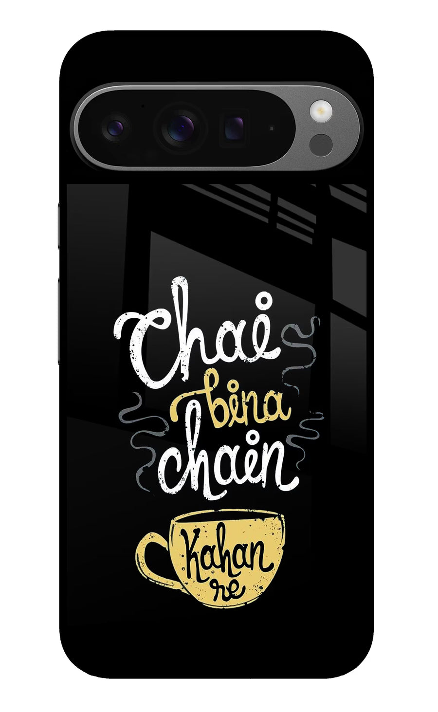 Chai Bina Chain Kaha Re Google Pixel 9 Pro Back Cover, Glass case
