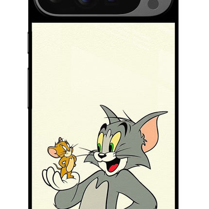 Tom & Jerry Google Pixel 9 Pro Glass Case Back Cover by Casekaro