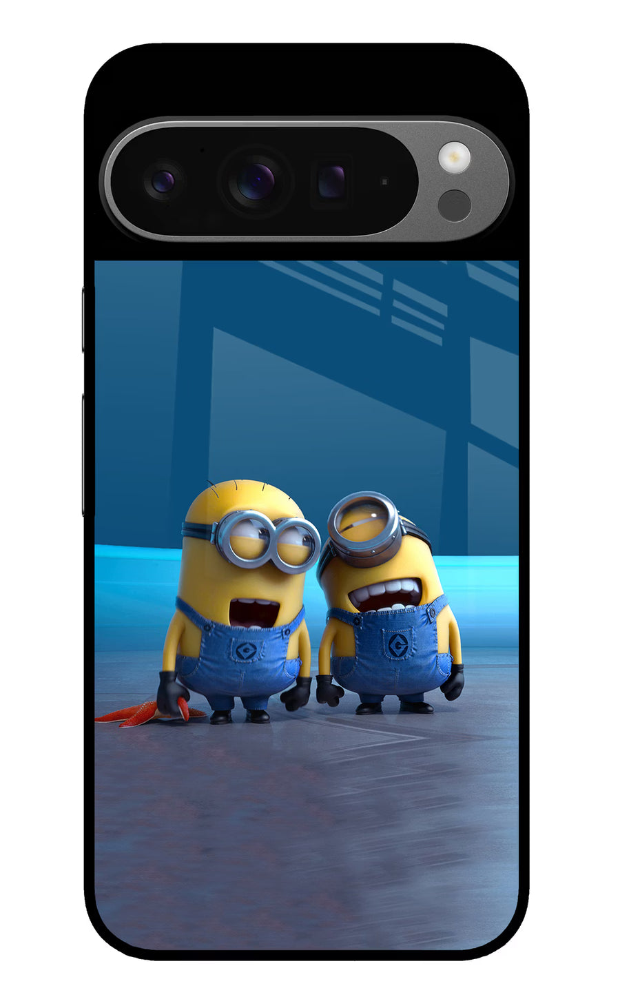 Minion Laughing Google Pixel 9 Pro Back Cover, Glass case