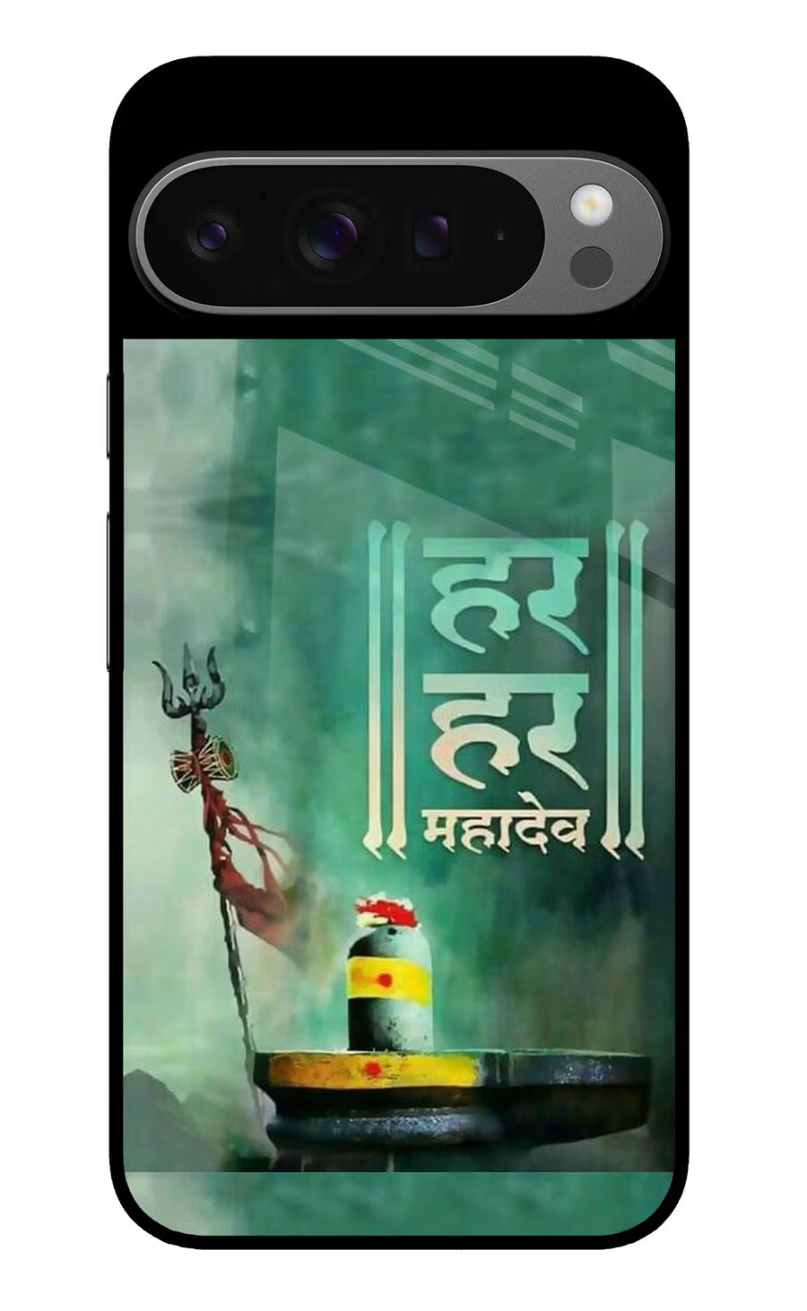Har Har Mahadev Shivling Google Pixel 9 Pro Back Cover, Glass case