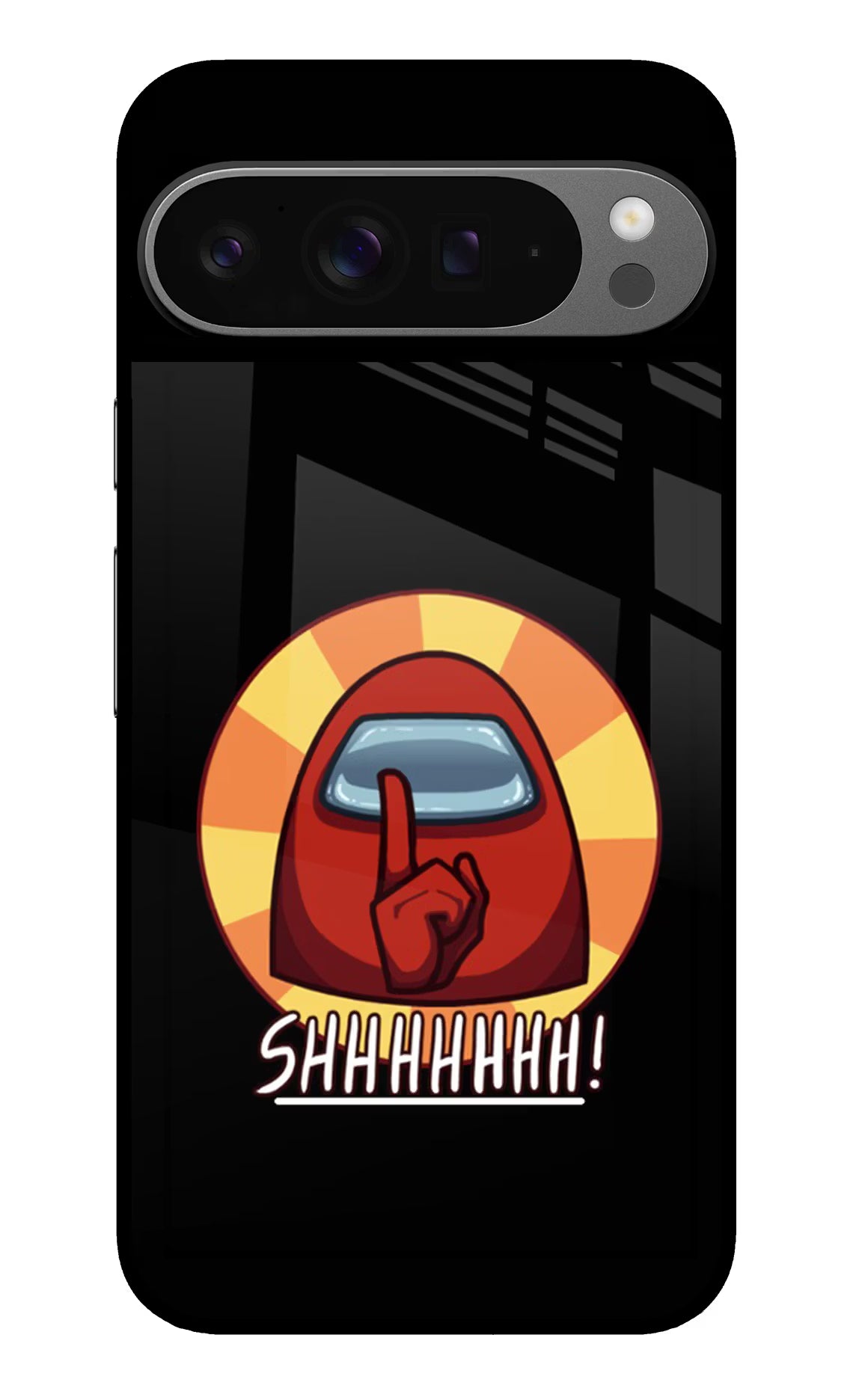 Among Us Shhh! Google Pixel 9 Pro Glass Case Back Cover by Casekaro
