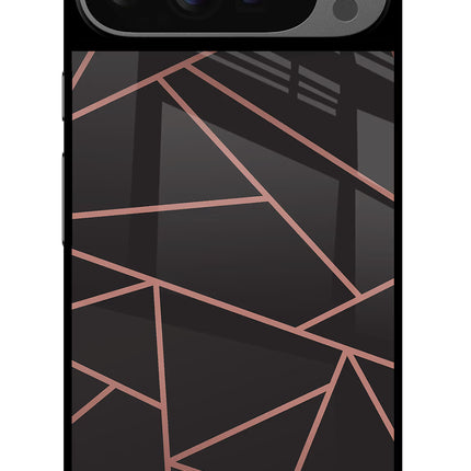 Geometric Pattern Google Pixel 9 Pro Glass Case Back Cover by Casekaro