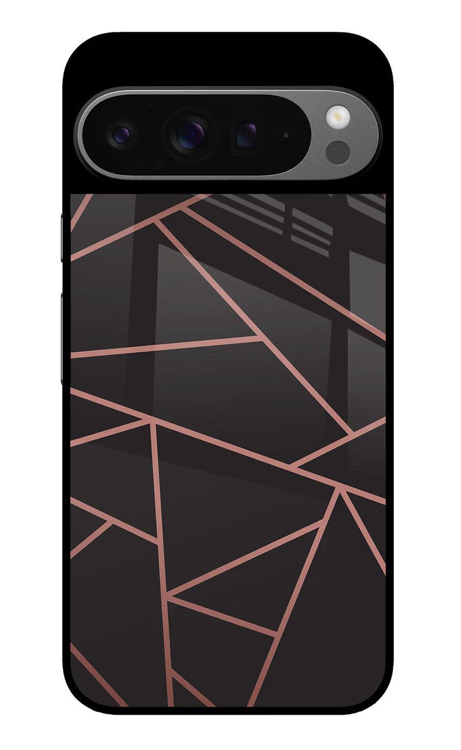 Geometric Pattern Google Pixel 9 Pro Back Cover, Glass case