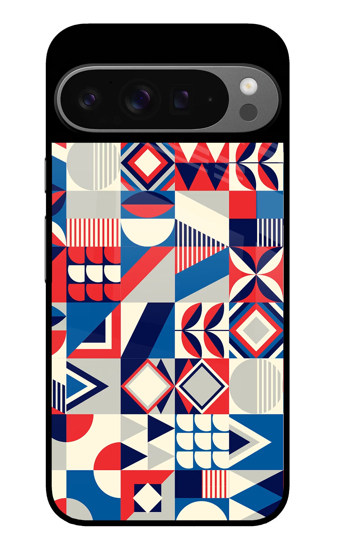 Colorful Pattern Google Pixel 9 Pro Glass Case Back Cover by Casekaro