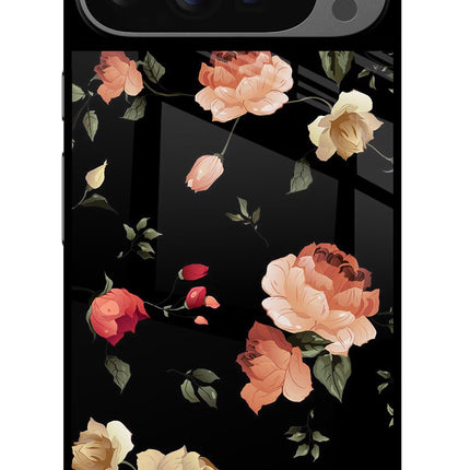 Flowers Google Pixel 9 Pro Glass Case Back Cover by Casekaro