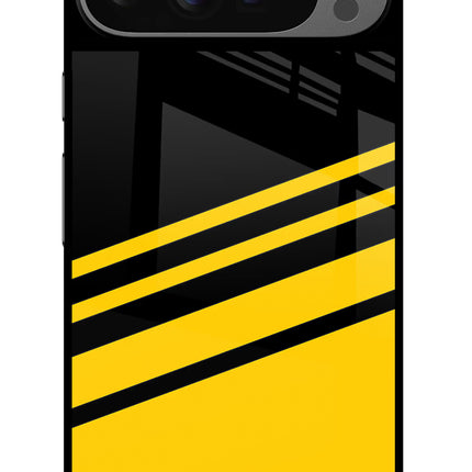 Yellow Shades Google Pixel 9 Pro Glass Case Back Cover by Casekaro