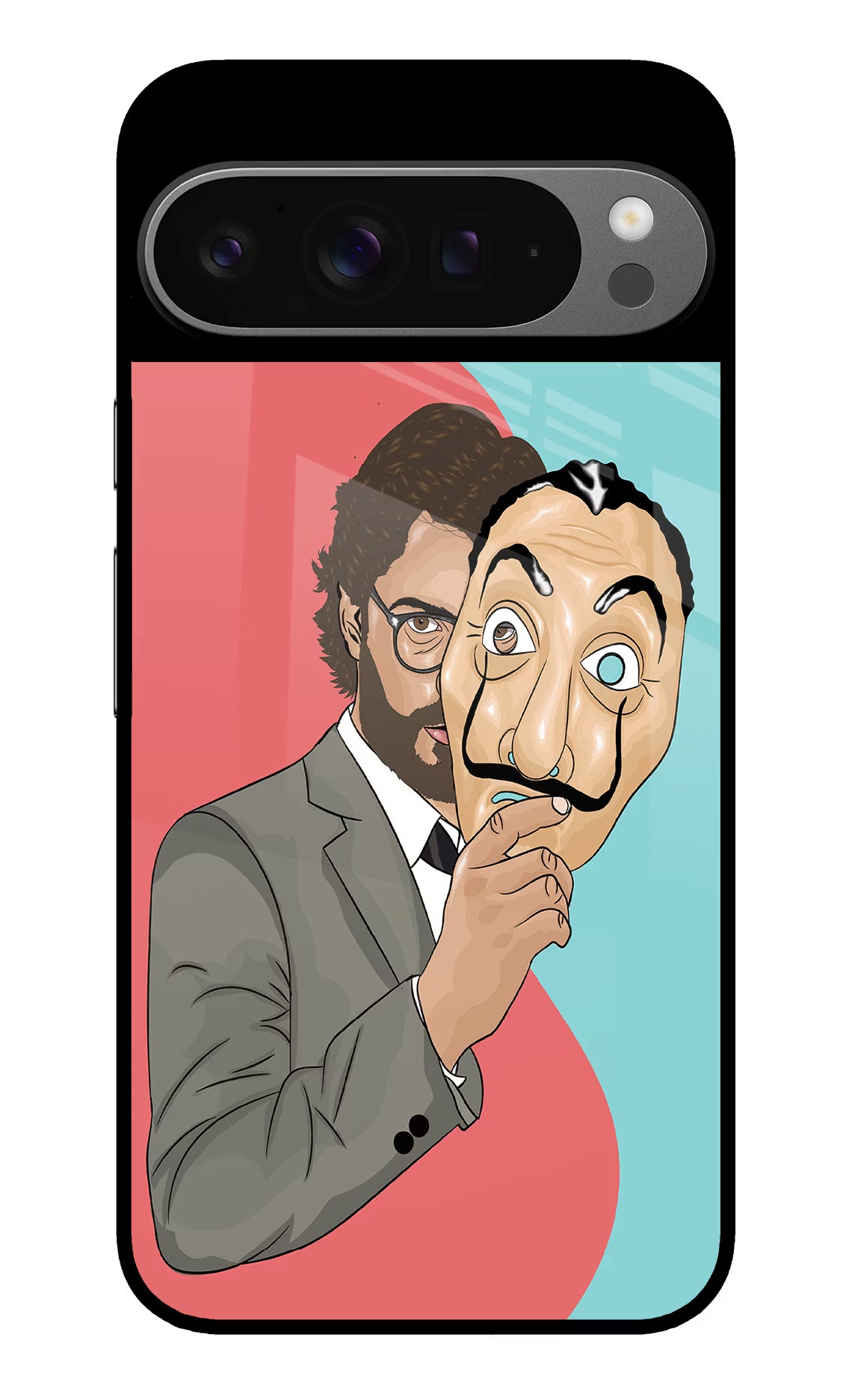 Professor Google Pixel 9 Pro Glass Case Back Cover by Casekaro