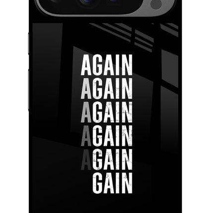Again Again Gain Google Pixel 9 Pro Glass Case Back Cover by Casekaro
