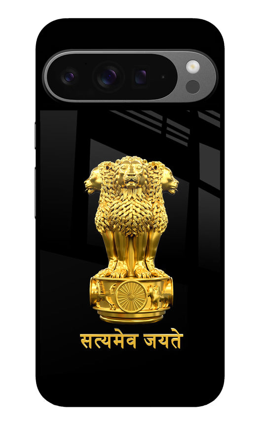 Satyamev Jayate Golden Google Pixel 9 Pro Glass Case