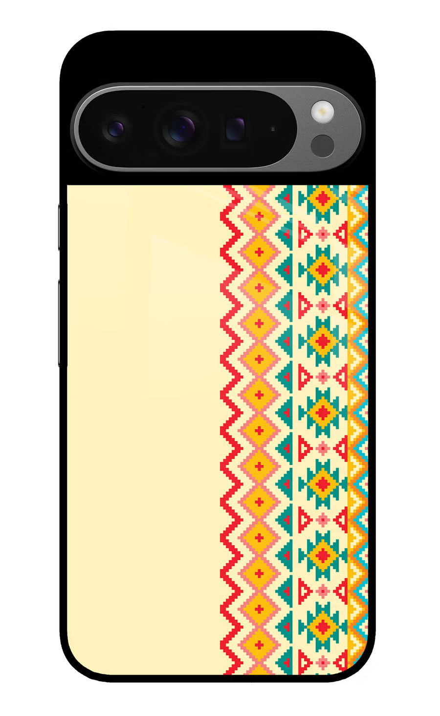 Ethnic Seamless Google Pixel 9 Pro Back Cover, Glass case