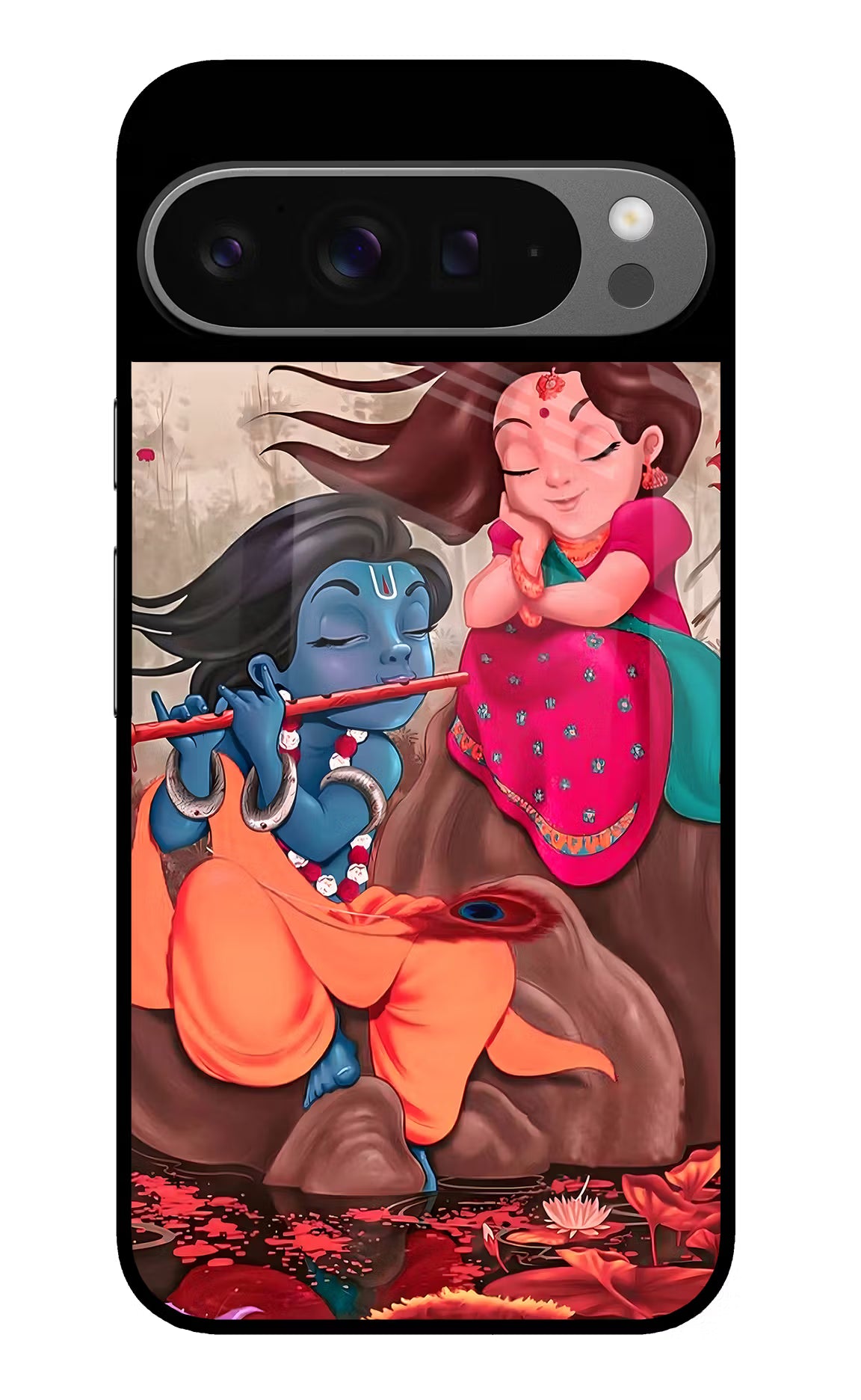 Radhe Krishna Google Pixel 9 Pro Glass Case