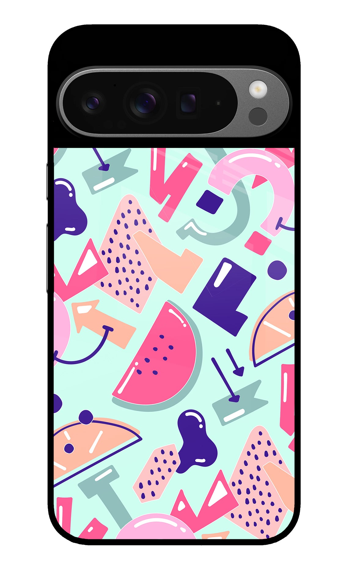 Doodle Pattern Google Pixel 9 Pro Back Cover