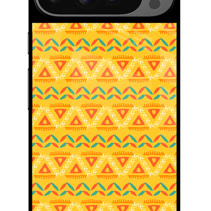 Tribal Pattern Google Pixel 9 Pro Glass Case Back Cover by Casekaro