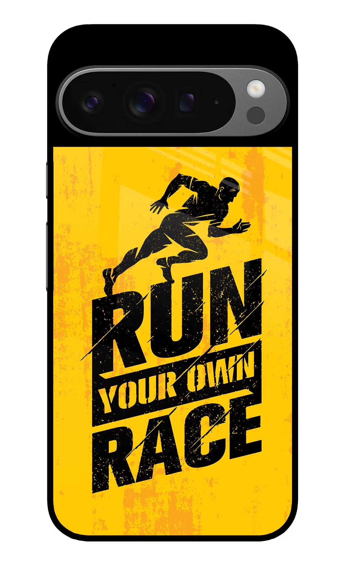 Run Your Own Race Google Pixel 9 Pro Glass Case Back Cover by Casekaro