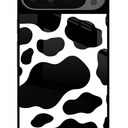 Cow Spots Google Pixel 9 Pro Glass Case Back Cover by Casekaro