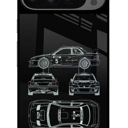 WRC'99 Google Pixel 9 Pro Glass Case