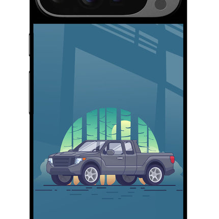 Retro Garage Vibe Google Pixel 9 Pro Glass Case