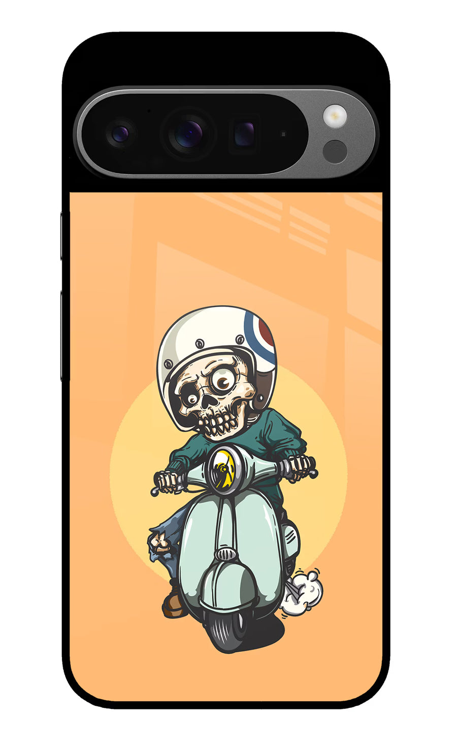 Undead Biker Google Pixel 9 Pro Back Cover, Glass case