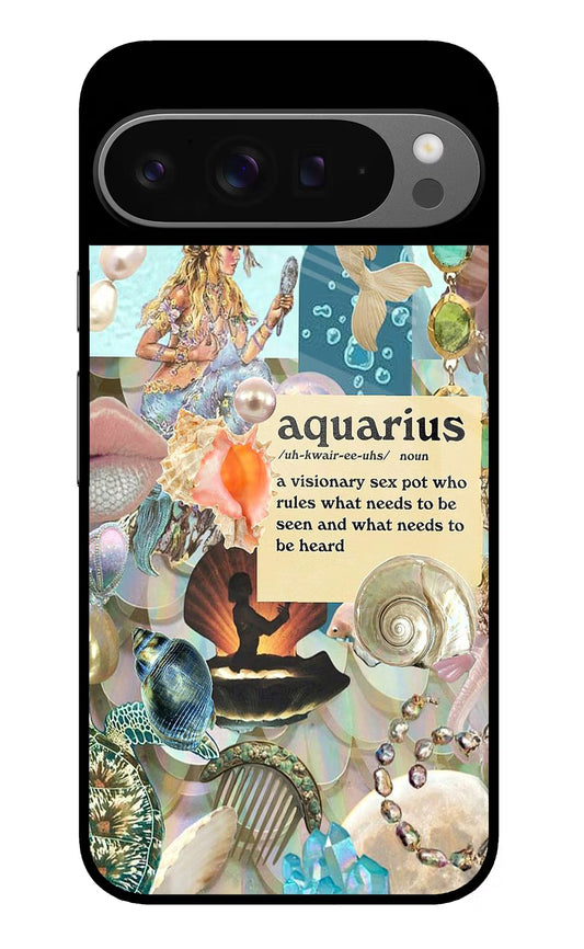 Aquarius Zodiac Google Pixel 9 Pro Glass Case