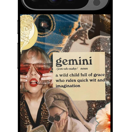 Gemini Zodiac Google Pixel 9 Pro Glass Case