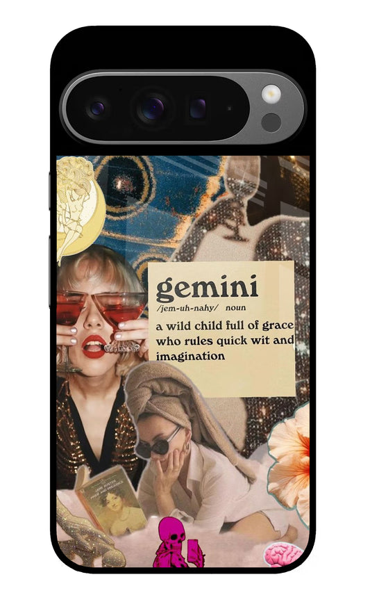 Gemini Zodiac Google Pixel 9 Pro Glass Case