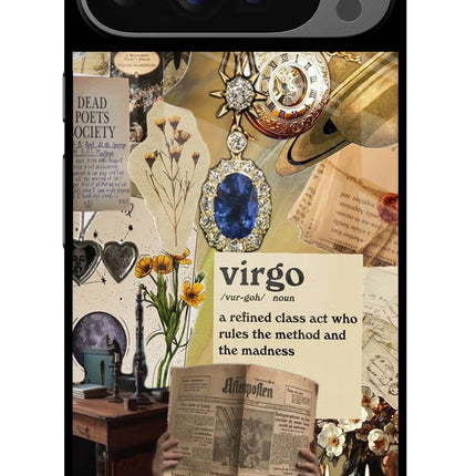 Virgo Zodiac Google Pixel 9 Pro Glass Case