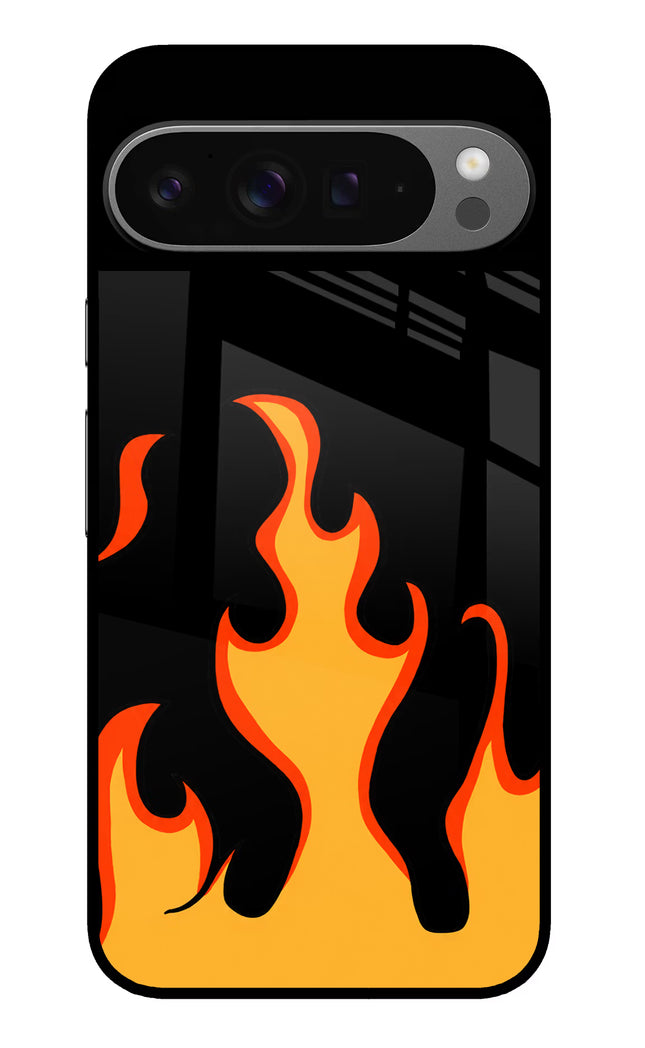 Fired Up – Black Google Pixel 9 Pro Glass Case