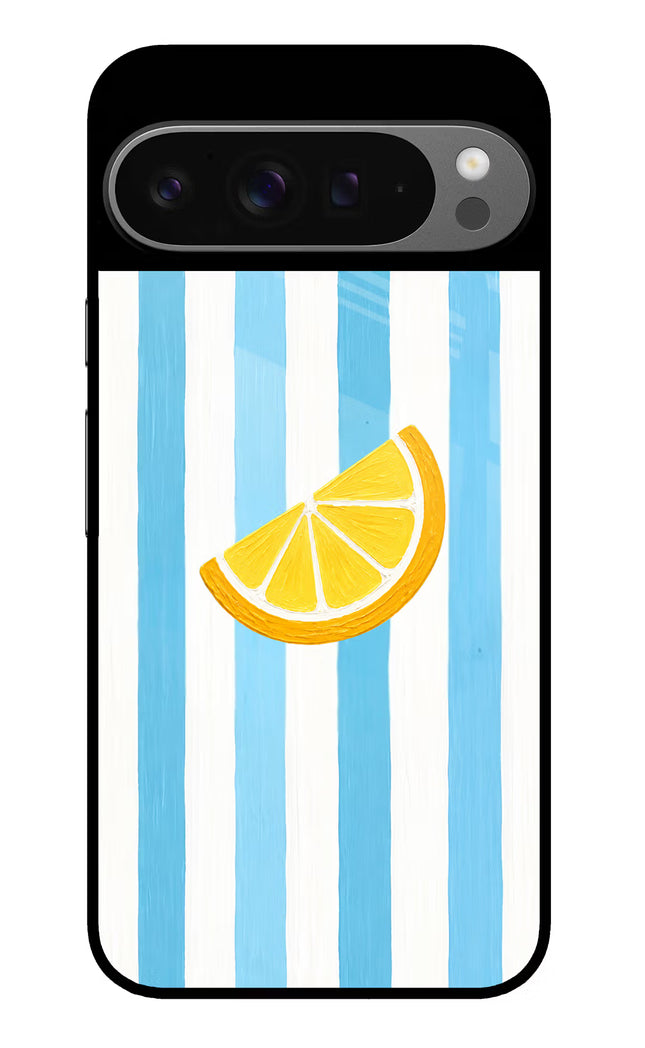 Summer Lemon Google Pixel 9 Pro Glass Case