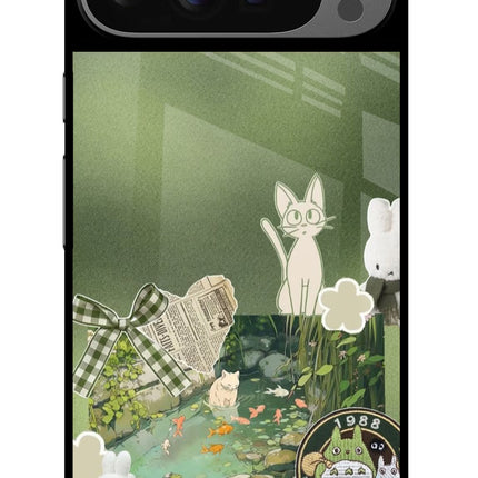 Aesthetic anime Google Pixel 9 Pro Glass Case