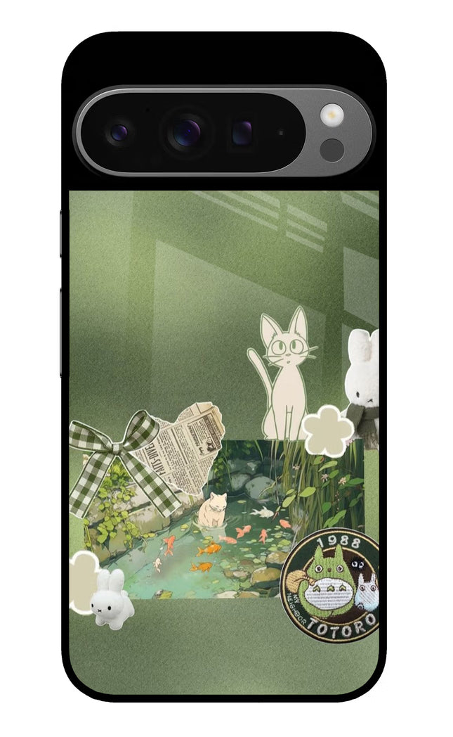 Aesthetic anime Google Pixel 9 Pro Glass Case