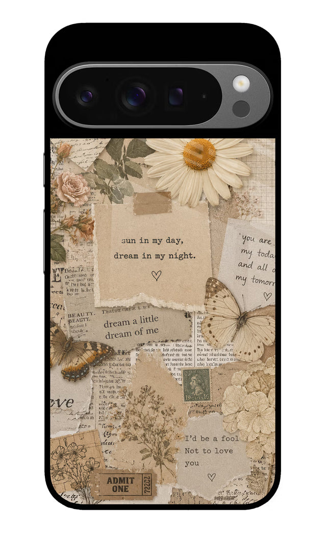 Vintage case Google Pixel 9 Pro Glass Case
