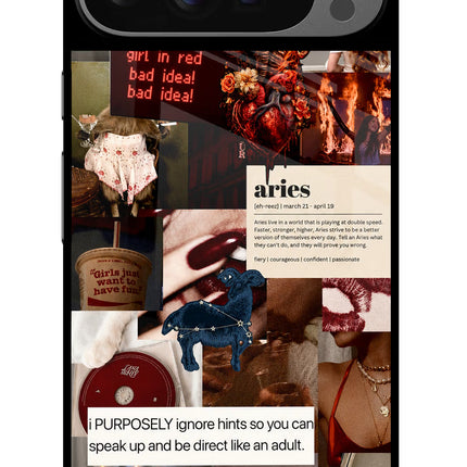 Zodiac Aries Google Pixel 9 Pro Glass Case