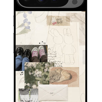 Soft Aesthetic Google Pixel 9 Pro Glass Case