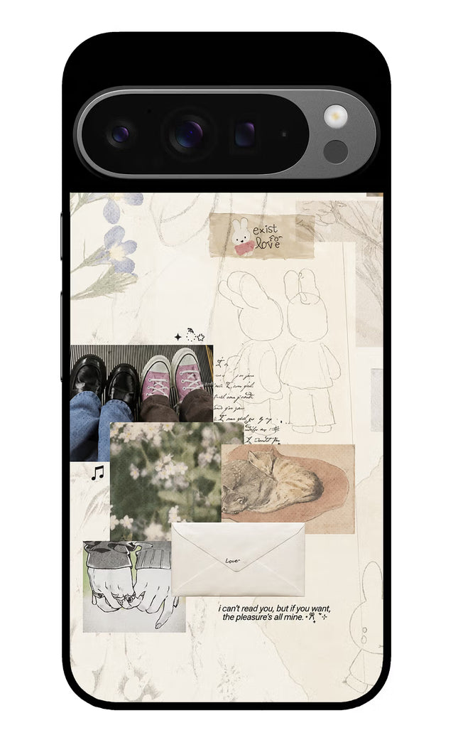 Soft Aesthetic Google Pixel 9 Pro Glass Case