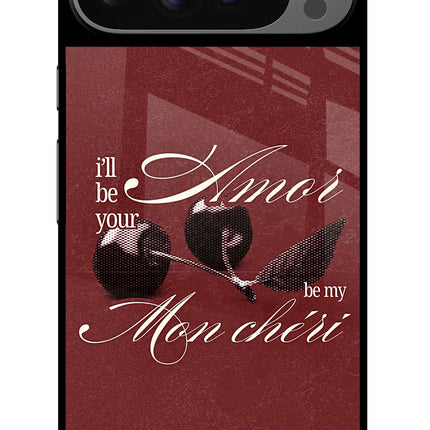 Velvet Cherry Google Pixel 9 Pro Glass Case