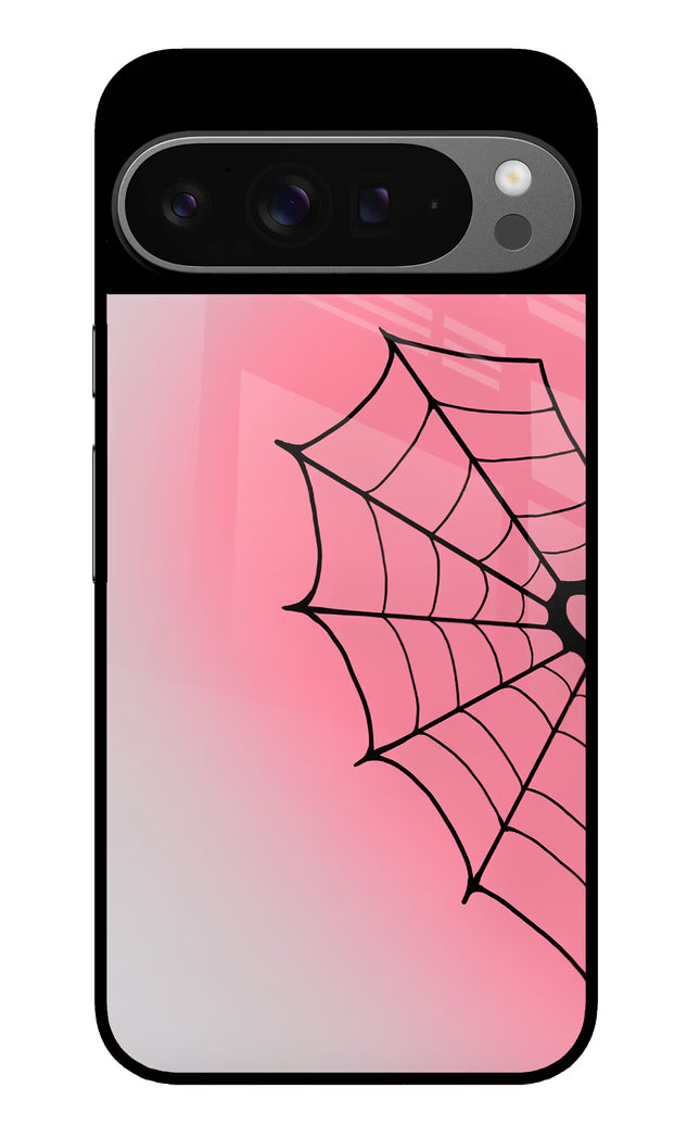 Pink Web Google Pixel 9 Pro Glass Case