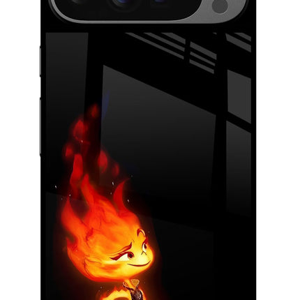 Ember Flame Google Pixel 9 Pro Glass Case