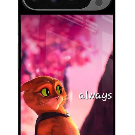 Always Cat Google Pixel 9 Pro Glass Case