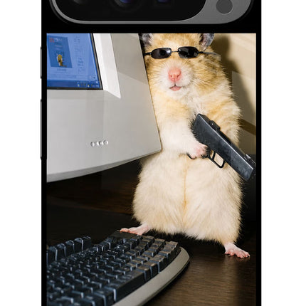 Hacker Hamster Google Pixel 9 Pro Glass Case