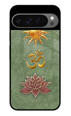 Om & Lotus Google Pixel 9 Pro Glass Case