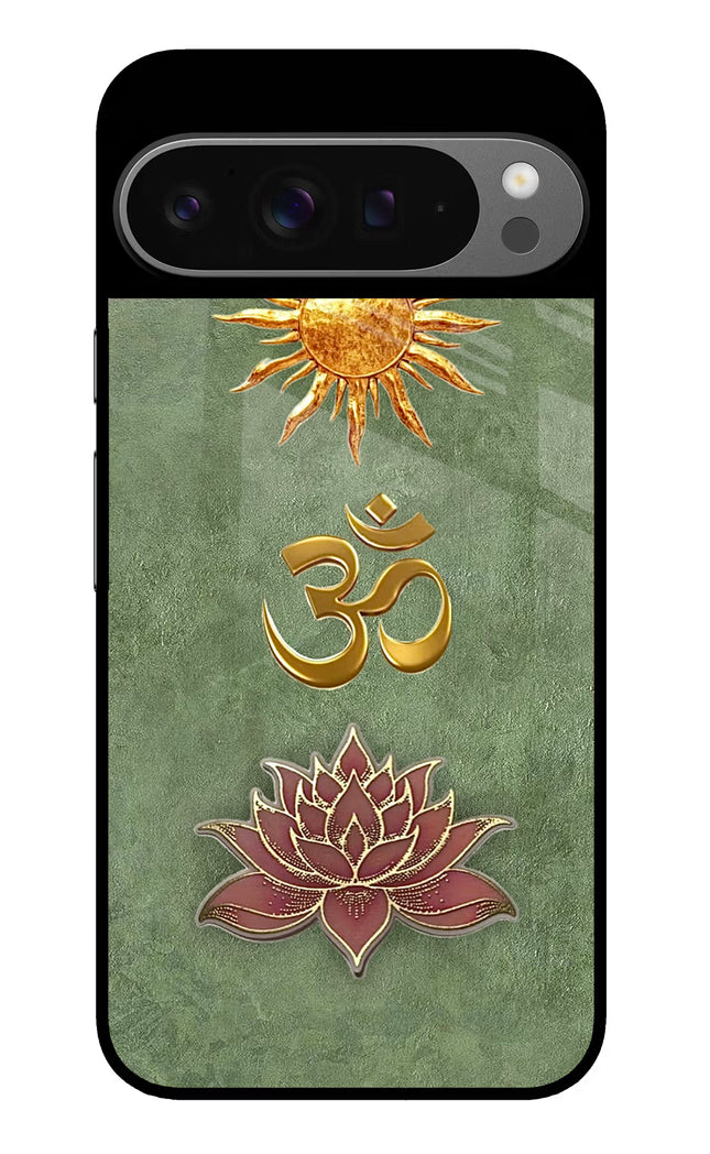 Om & Lotus Google Pixel 9 Pro Glass Case