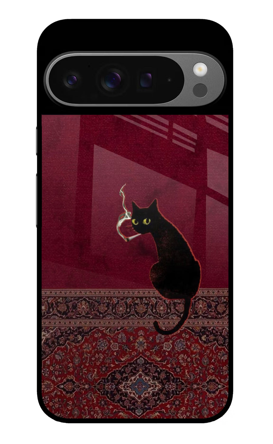 Midnight Cat Google Pixel 9 Pro Back Cover, Glass case