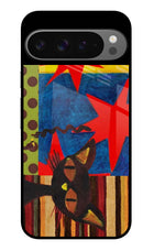 Pop Cat Google Pixel 9 Pro Glass Case