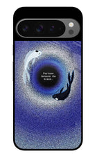 Dark Koi Google Pixel 9 Pro Glass Case
